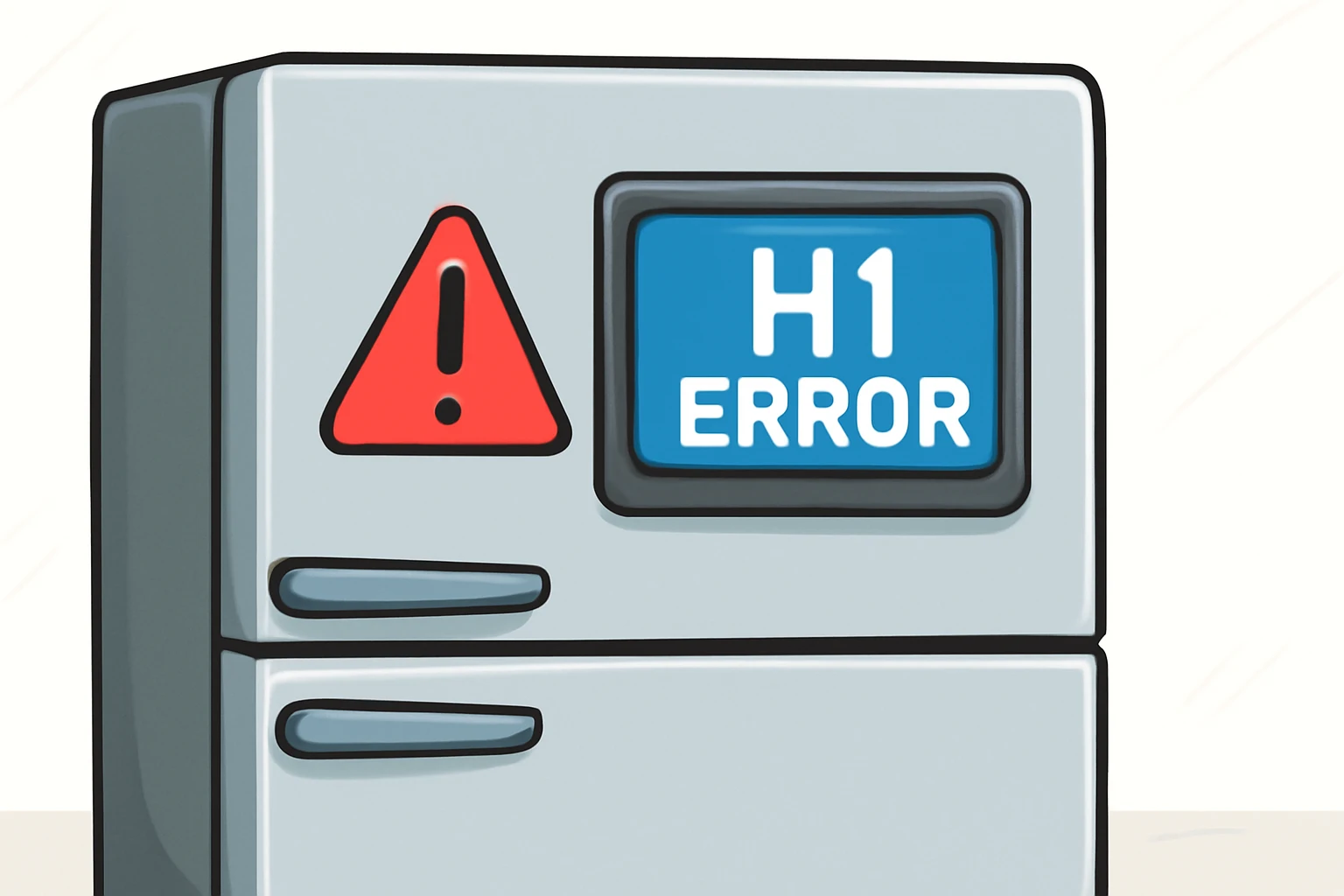 ارور h1 یخچال اسنوا