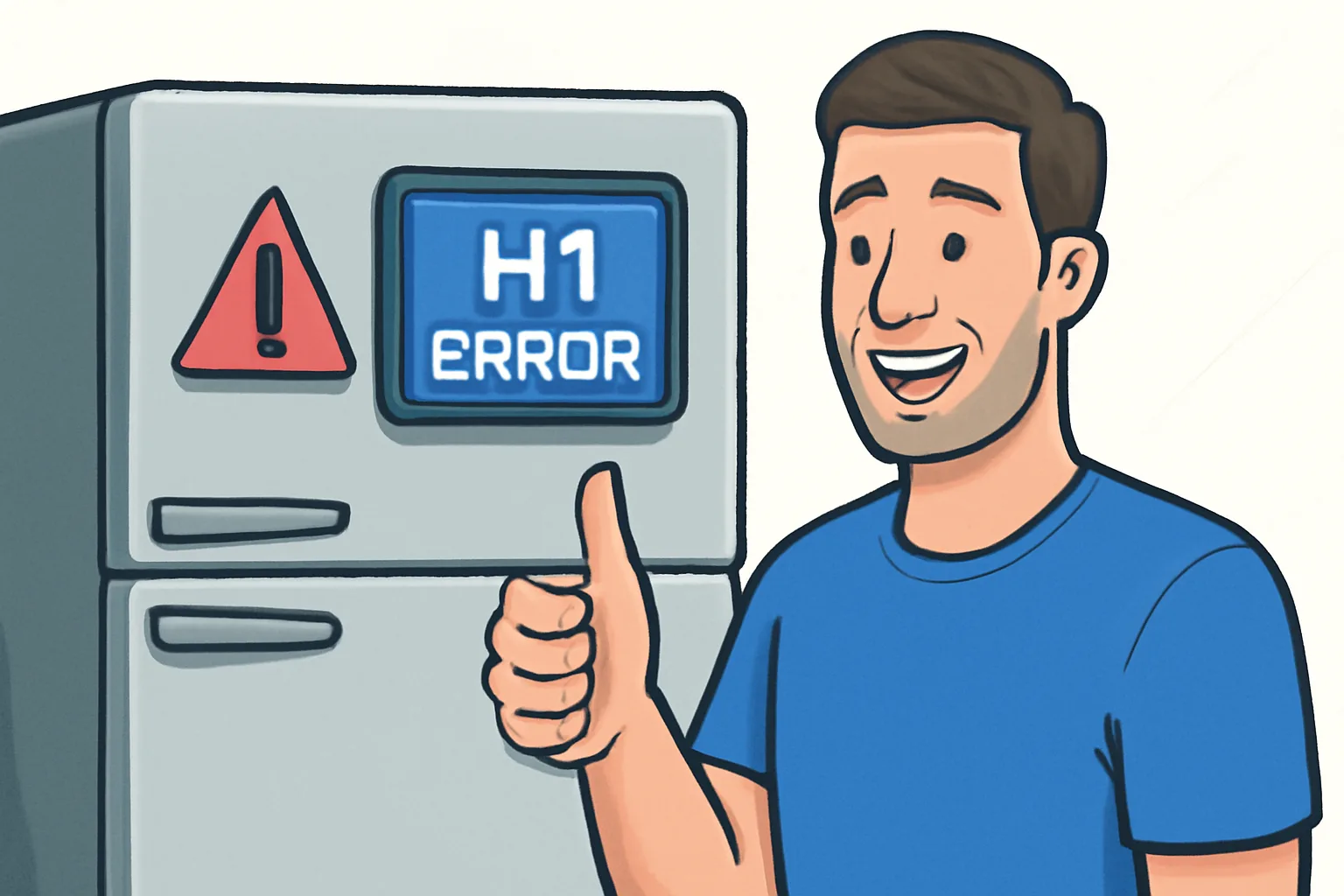 رفع ارور h1 یخچال اسنوا